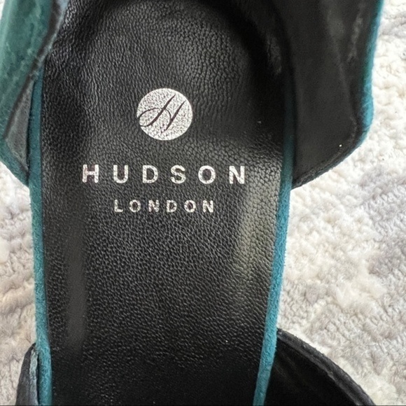 24. Hudson London Womens Dress Shoes Ankle Strap Color-blocked Sz 38 EU / 7 US - Picture 7 of 11